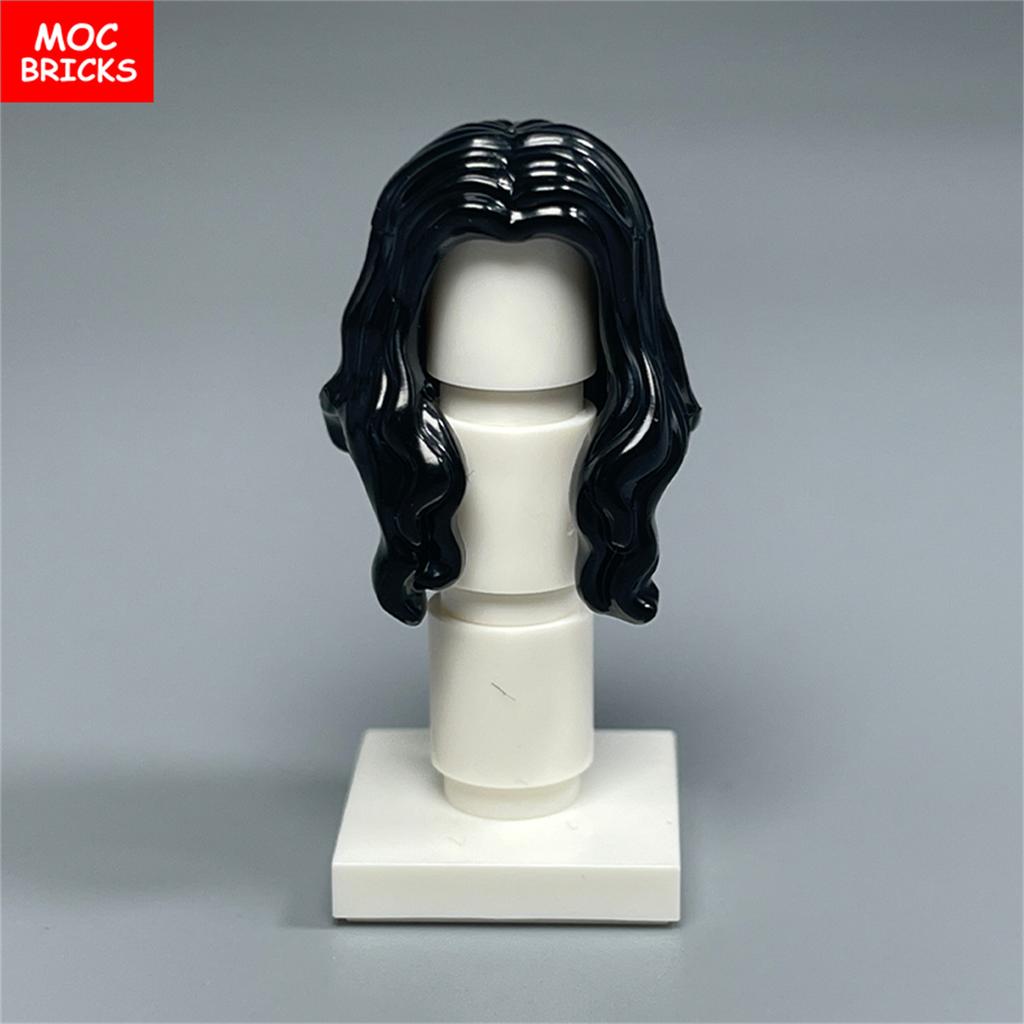 Нетоксичные 10 шт. Детали Moc Кирпичики Женские Волосы Женщина Дети Части Головы Тела Аксессуары DIY Строительные Блоки Игрушки Дети Рождественские Подарки