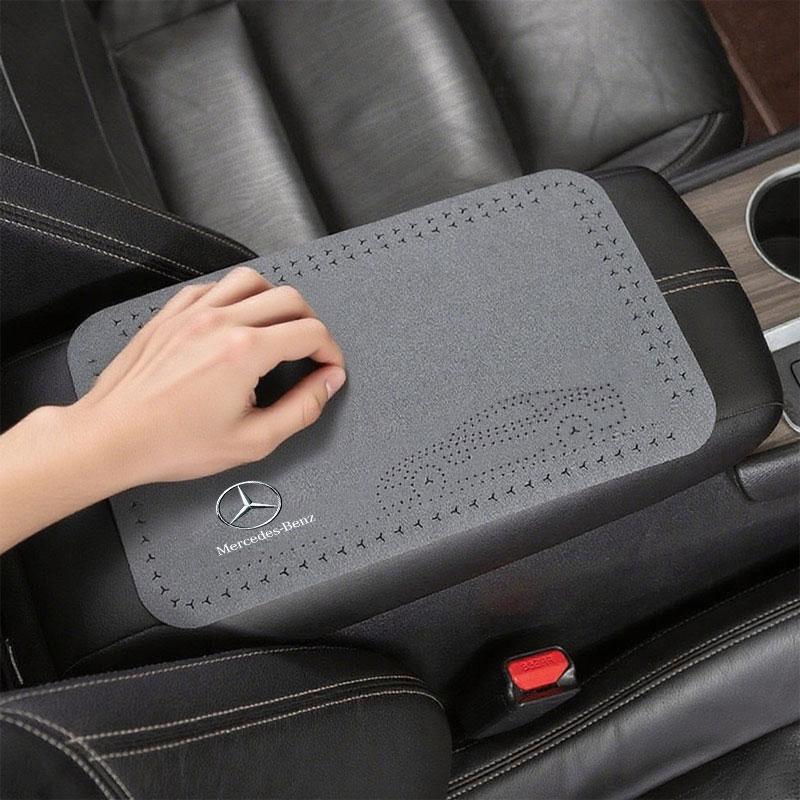CRJ1 Car Armrest Box Pad Universal Leather Auto Cushion Mat For Mercedes benz E GLK CLS A W204 W213 W221 ML ABR Apple Tree Accessorie