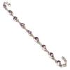 Natural Pink Amethyst Gemstone 925 Solid Sterling Silver Gift Bracelet 7-8" l9Z29