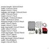 1: 10 RC Crawler Roof Rack and Luggage Set DIY Decoration Parts Accessory for 1/10 1/12 1/14 Models