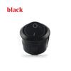 2/5pcs Black White 2PIN ON/OFF Round Rocker Toggle Power Button Switch 6A/250VAC 10A 125V AC Cap with Plastic Push