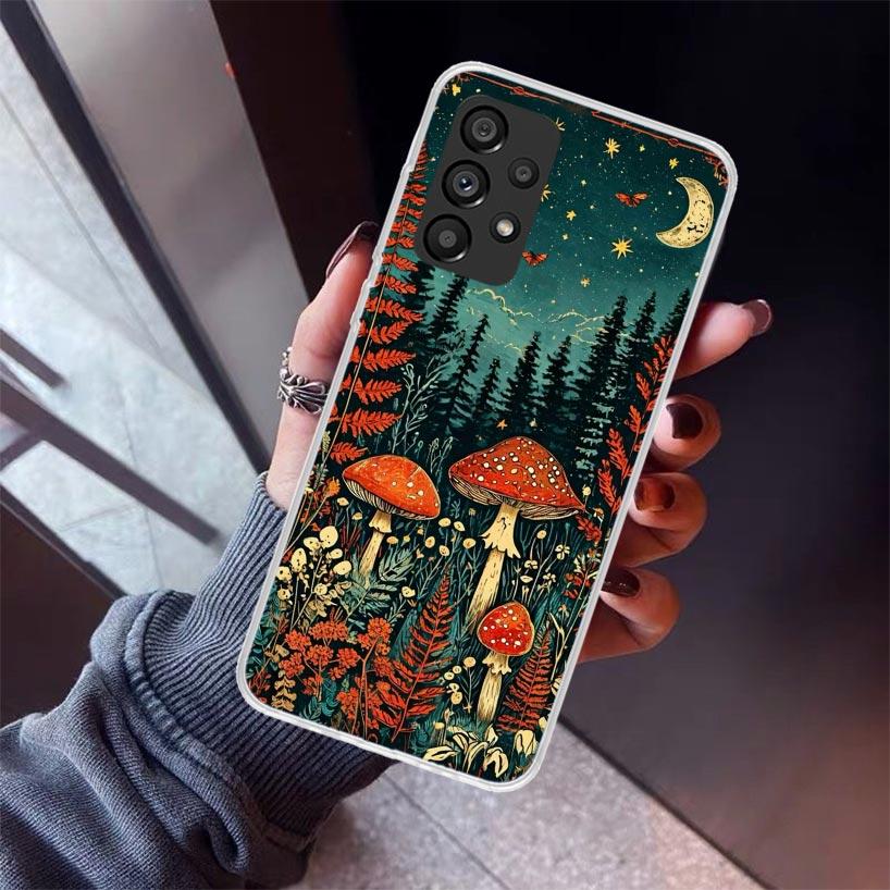 Красочный чехол-гриб для Samsung Galaxy A12 A52S A42 A32 A22 A51 A50 Note 20 Ultra 10 S10 Plus A71 A70 A31 A30 A10S Gala