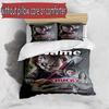 3pcs Duvet Cover Set (1*Duvet Cover + 2*Pillowcase, Without Core), Custom Name Bride of Chucky Pattern Bedding Set, Home Bedroom Decor Gift