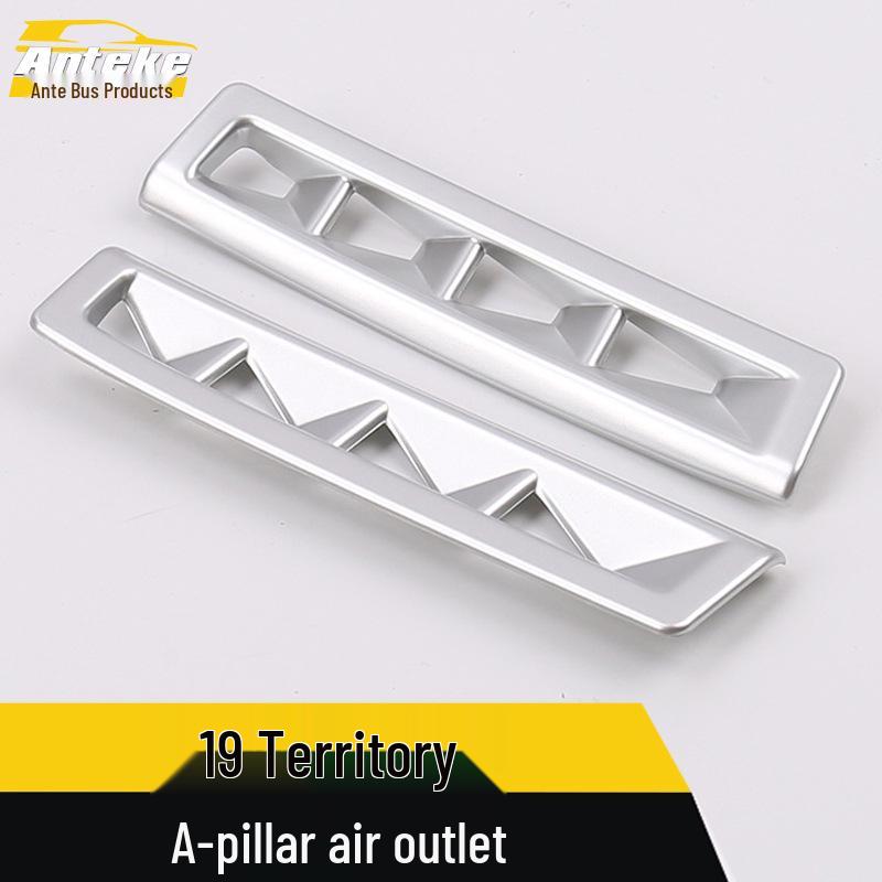 19-Model Territory A-Pillar Air Outlet Trim: Decorative Frame Sticker for Front Pillar AC.