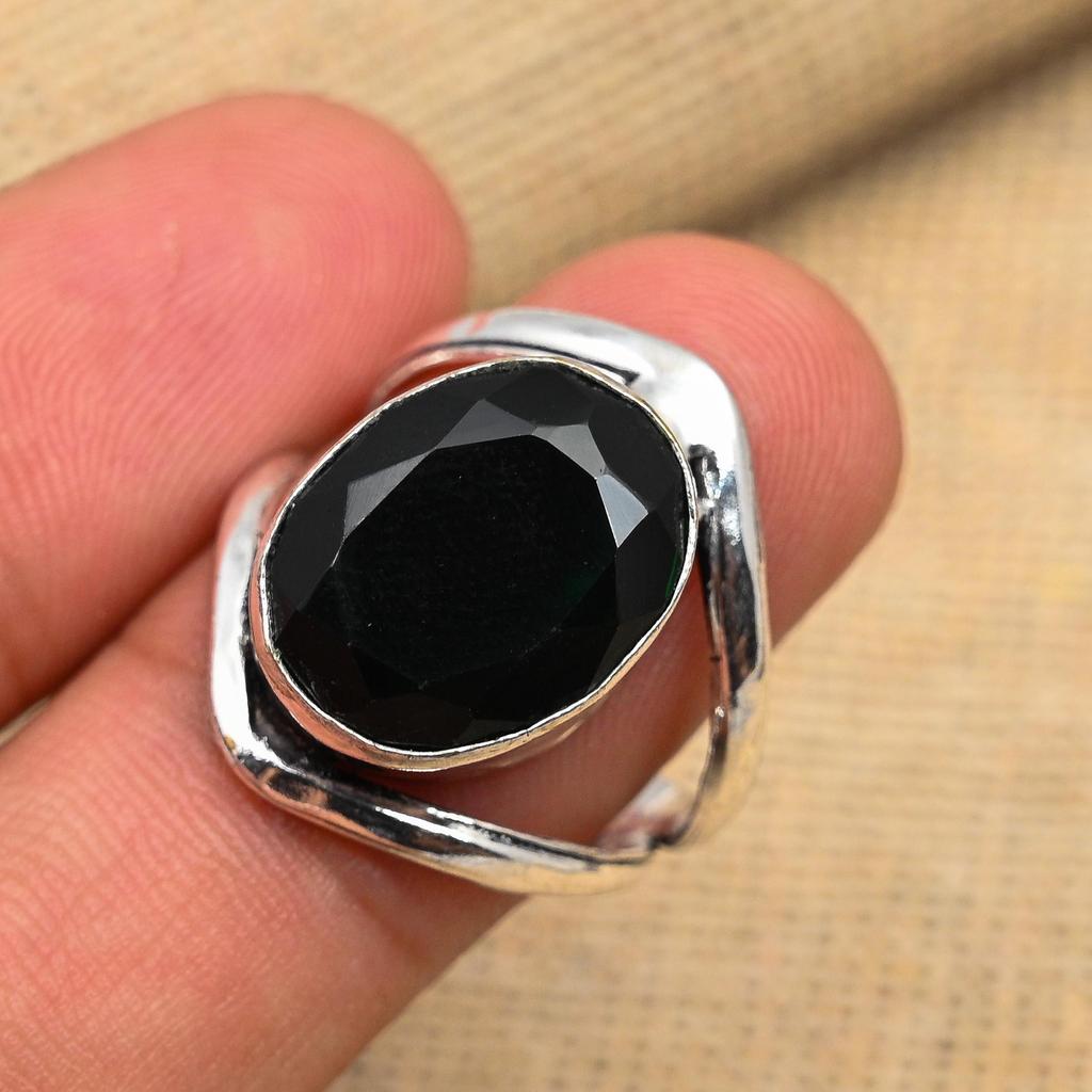 Ювелирные изделия ручной работы из хром-диопсида, кольцо из стерлингового серебра 925 пробы для нее