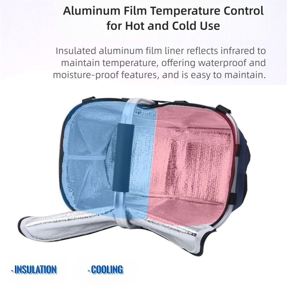 Folding Insulated Bag Portable Shopping Basket New Insulated Basket  Outdoor