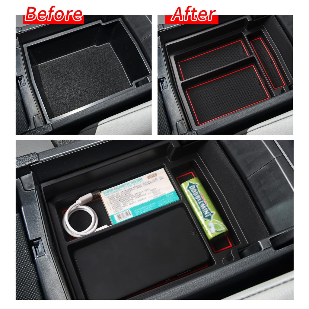 For Toyota Bz4x 2025-2025 for Subaru Solterra Center Console Armrest Box Storage Tray Interior Tidying Accessories Organizer