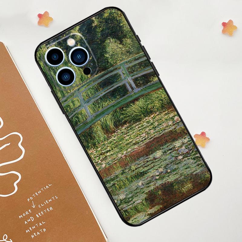 Крутой чехол Клода Моне для Apple iPhone 12 13 Mini 11 14 15 16 Pro Max Plus X XR XS Max Coque