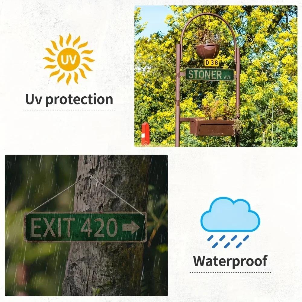 1 шт., винтажный деревенский ретро-уличный знак Stoner Avenue - 4''x16''/10см*40см - отлично подходит для украшения комнаты, дома и стены