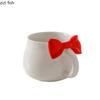 Креативная кружка с бантом, керамическая кружка для послеобеденного чая, милая мультяшная кружка для кофе, домашняя кружка для молока, сока, кружка для напитков, красивые подарки