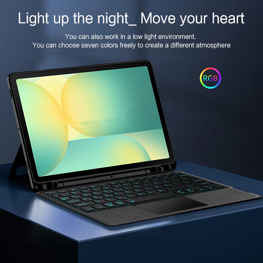 Magic Keyboard Case For Samsung Galaxy Tab S10 FE 10.9 SM-X520 X526B Tablet Smart Cover for Galaxy Tab S9 S10 FE S10 Lite Funda
