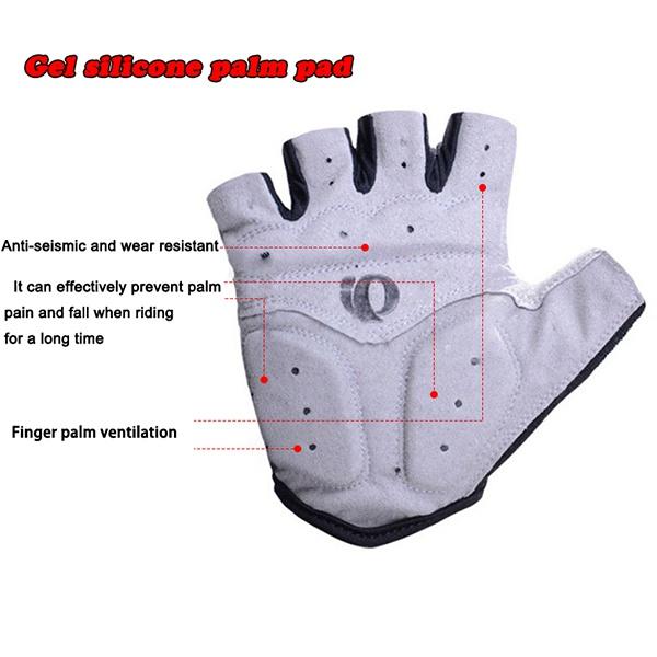 1 Pair Gel Half Finger Cycling Gloves Road Bike Workout Gloves for Men and Women