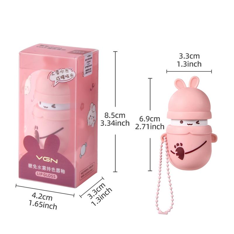 Легкая антипригарная чашка с водяным туманом Liptint Glaze Верхняя пленка для губ и матовая жидкая помада для макияжа