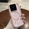 Магнитный чехол Magsafe с милыми кошачьими ушками, прозрачный, для Xiaomi 15 Ultra 14 Pro 14 Redmi Note 13 5G, жесткий, ударопрочный, с поддержкой беспроводной зарядки