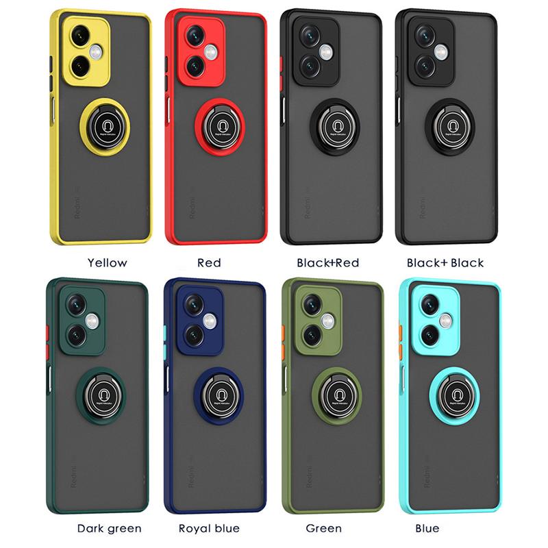 Матовый чехол-держатель с магнитным кольцом для Xiaomi Poco X5 Pro X4 X3 Pro GT NFC 5G противоударный чехол для Poco M4 M3 Pro F4 GT F4 F3