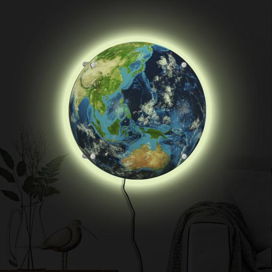 Настенный светильник с заземлением, цветной пульт дистанционного управления, с регулируемой яркостью, бескаркасный, современный, для гостиной, прикроватной тумбочки, светодиодный для детской комнаты