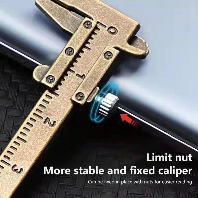 Мини металлическая линейка штангенциркуль с нониусом брелок портативный 0-4 см брелок измерительный инструмент сумка для автомобиля подвесной аксессуар ювелирные штангенциркули