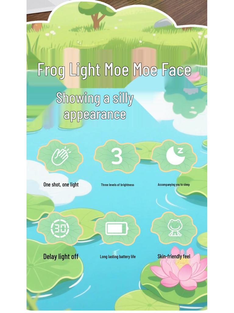 Wahaha Funny Frog Night Light: Cute Bedside Sleep Companion & Atmosphere Lamp