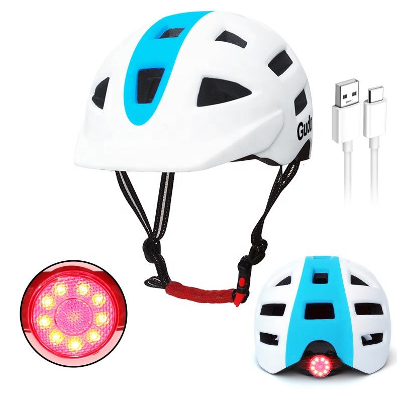 New Arrival Sports Protective Urban Commuting LED Skateboard Skate Helmet Scooter Cycling Bicycle Bike Helmet with Led Light