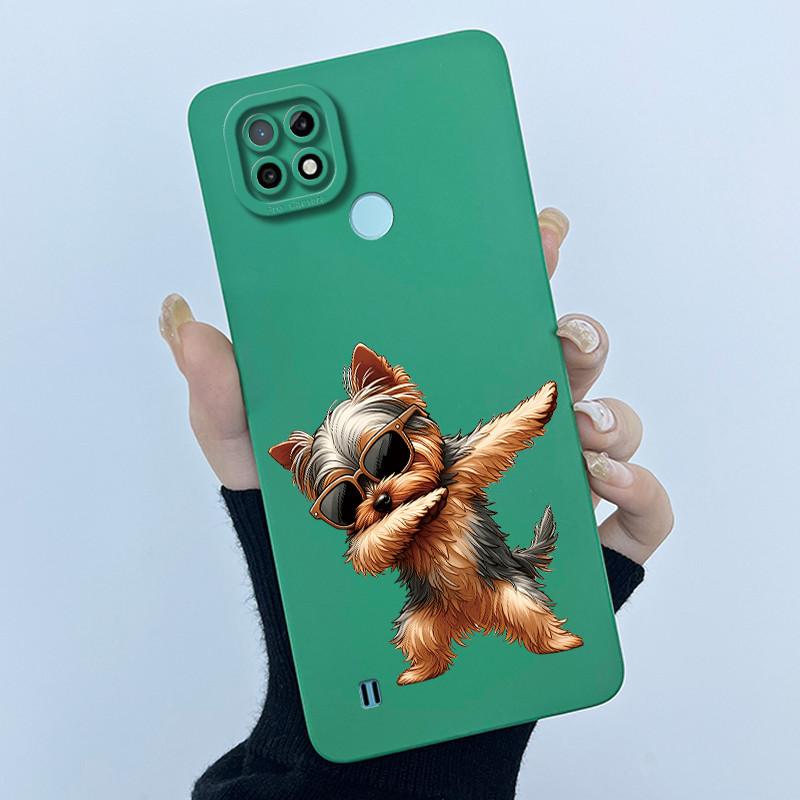 Для Realme C21 RMX3201 / C21Y RMX3261 RMX3263 C25Y Чехол для телефона Coque Мягкий силикон Сладкий расписной Девочки Милый печатный задний чехол