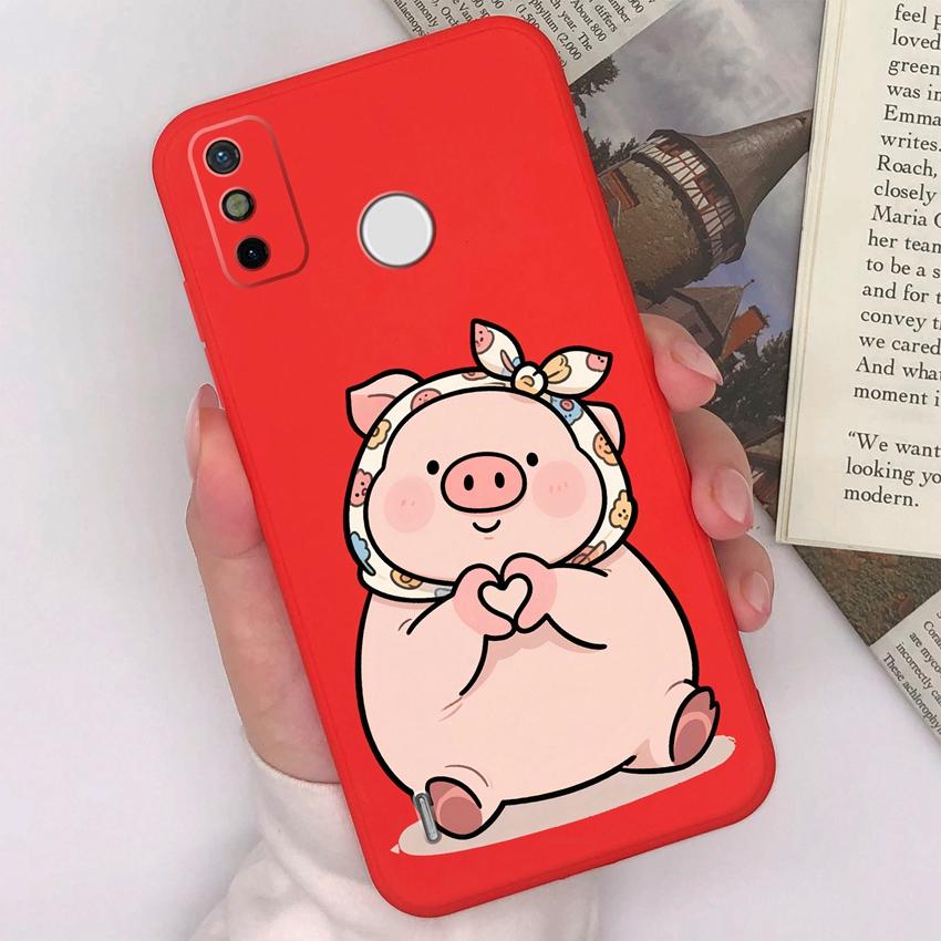 Для Tecno Spark GO 2023 2022 2021 2020 2 3 Camon 12 15 Air Pro Pop 7 Чехол для телефона Милые мультяшные животные Матовые силиконовые задние крышки Для Tecno Накладка