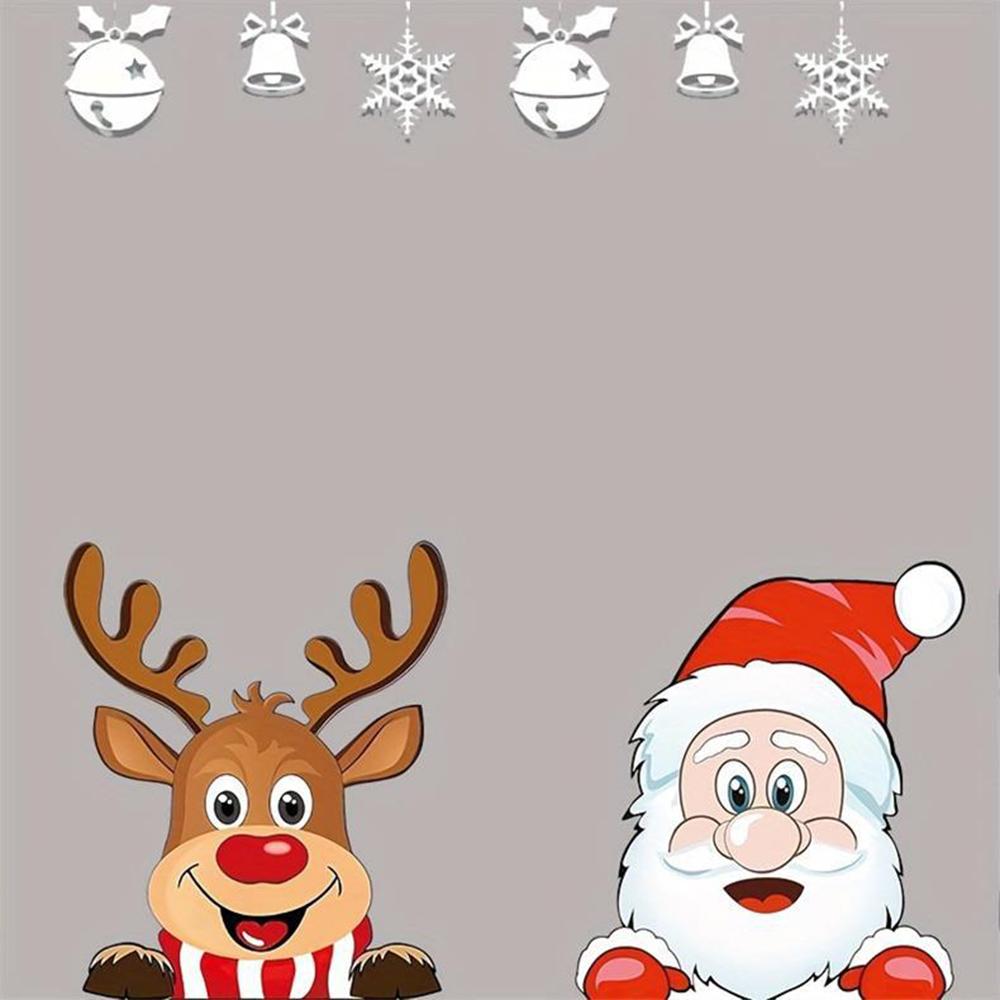 Рождественская наклейка из винила с оленем для мотоцикла, Аксессуары для мотоцикла, Наклейки для автомобиля и мотоцикла, Наклейки для электросамоката