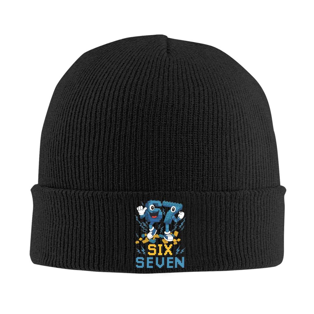 67 Six Seven Meme Knitted Hat for Women Men Beanies Winter Hat Acrylic Warm Caps
