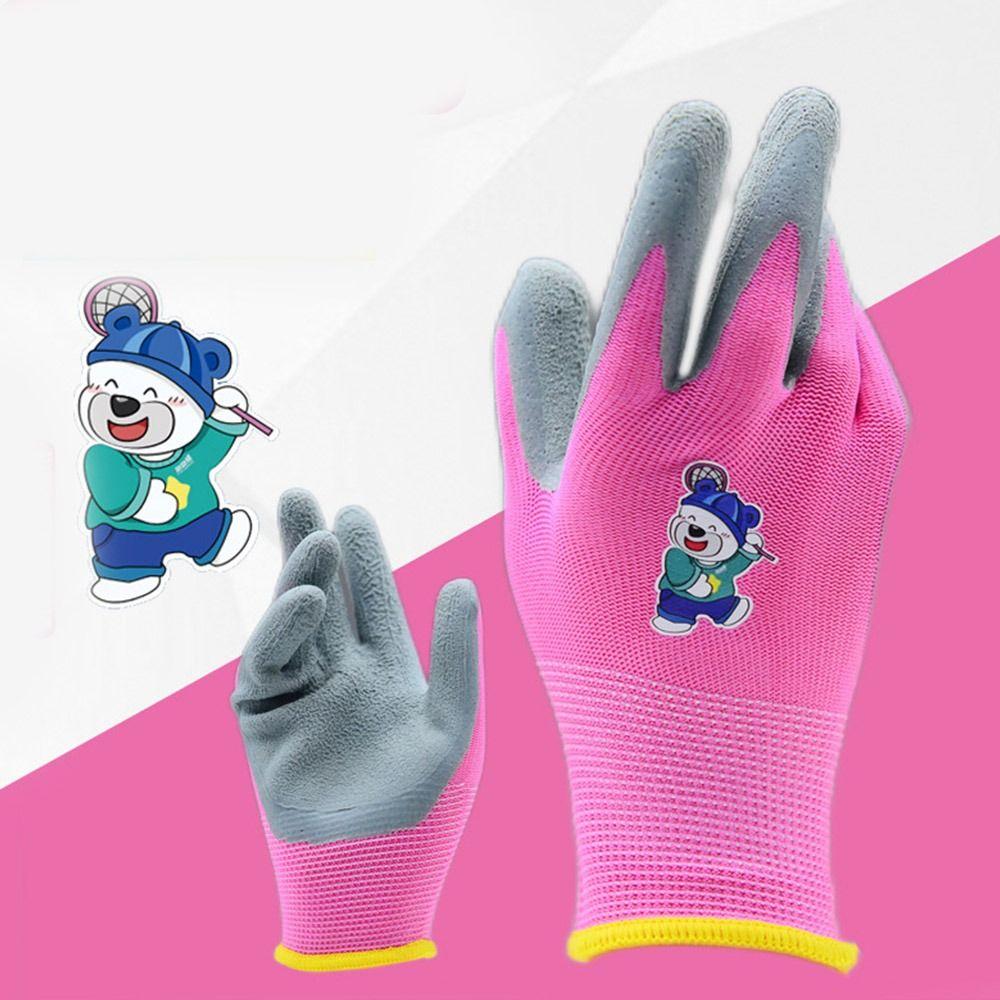Durable Kids Gardening Glove Non-Slip Garden Glove Portable Work Gloves  Collect Seashells