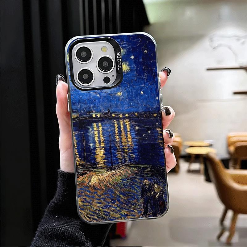 Эстетика масляной живописи Ван Гога Мягкий чехол для телефона для iPhone 15 16 17 Pro Max 17Air 16E 14 Plus 13 12 Mini Ударопрочная задняя крышка