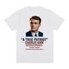 “A TRUE PATRIOT" CHARLIE KIRK TEE Unisex Summer Tee-shirt Sleeve Women/men Casual 100%cotton Tshirt Round Neck Comfortable Tees