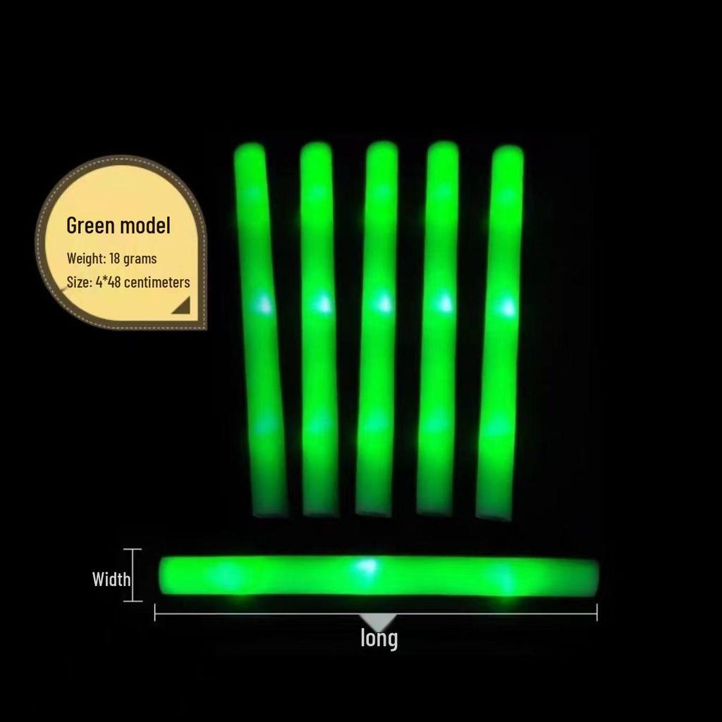 Seven-Color LED Foam Glow Stick for Concerts and Festivals