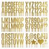 Large Alphanumeric Symbol Stickers 2.5-inch DIY Car Hot Stamping Letter StickersAuto Accessory Self-adhesive Decoration