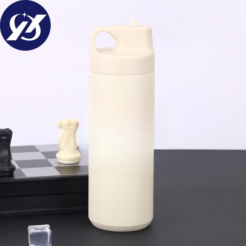 Кружка большой емкости. Спортивный чайник на открытом воздухе из нержавеющей стали 304 для мужчин и женщин. Портативные высококачественные чашки для воды с соломинкой.