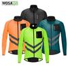 Wosawe Reflective Cycling Jackets Mens High Visibility Windbreaker Coat Bicycle MTB Bike Jerseys