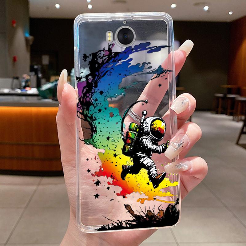 Phone Case For Huawei Y5 2017 / Y6 2017 / Honor Play 6 Funda Butterfly Bow Protective Casing Transparent Soft Silicone TPU Cover