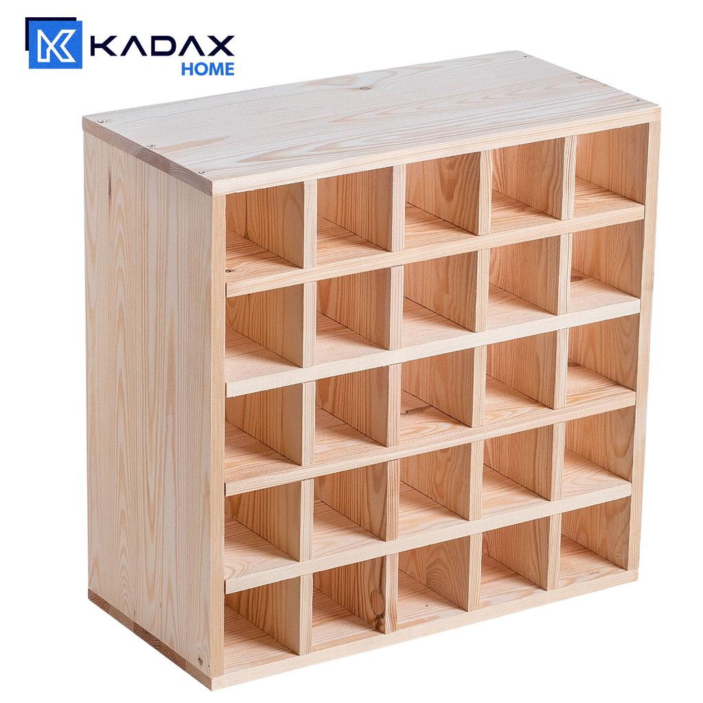 KADAX Винный стеллаж Шахматная доска Деревянный