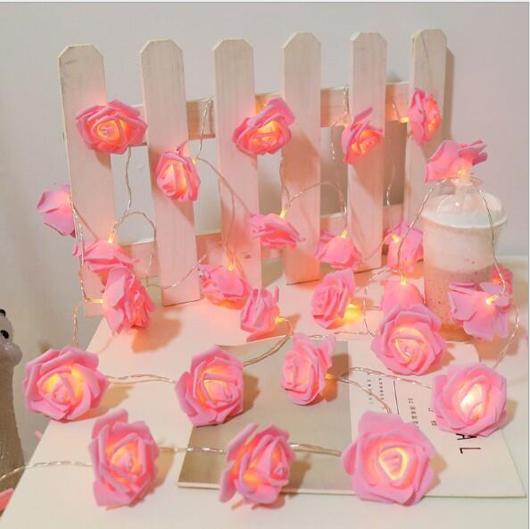 LED Rose Flower String Lights - Valentine’s, Wedding, Proposal, Atmosphere & Confession Decoration.