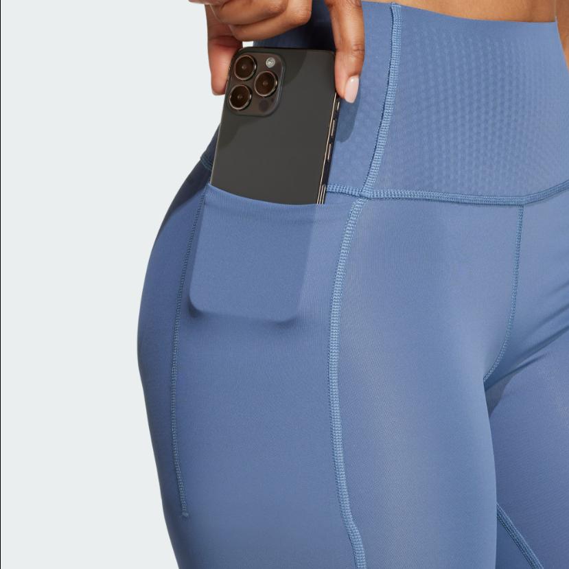 Adidas Optime Power Мягкие и удобные универсальные спортивные шорты женские шорты чернильно-синего цвета JN3230