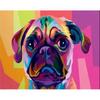 Современная картина по номерам, красочная собака, лошадь, рисунок по номерам, домашний декор, картина ручной работы, краска с животным для
