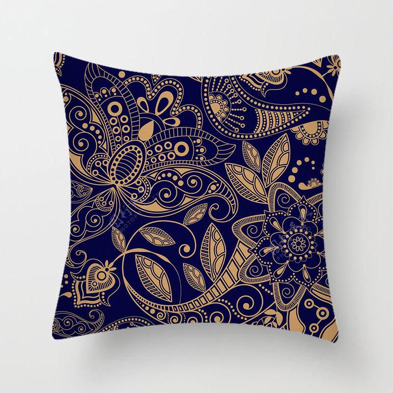 Стежка Красочный Принт Мандалы Наволочка Спальня Диван Подушка Персиковая Кожа Наволочка Домашняя