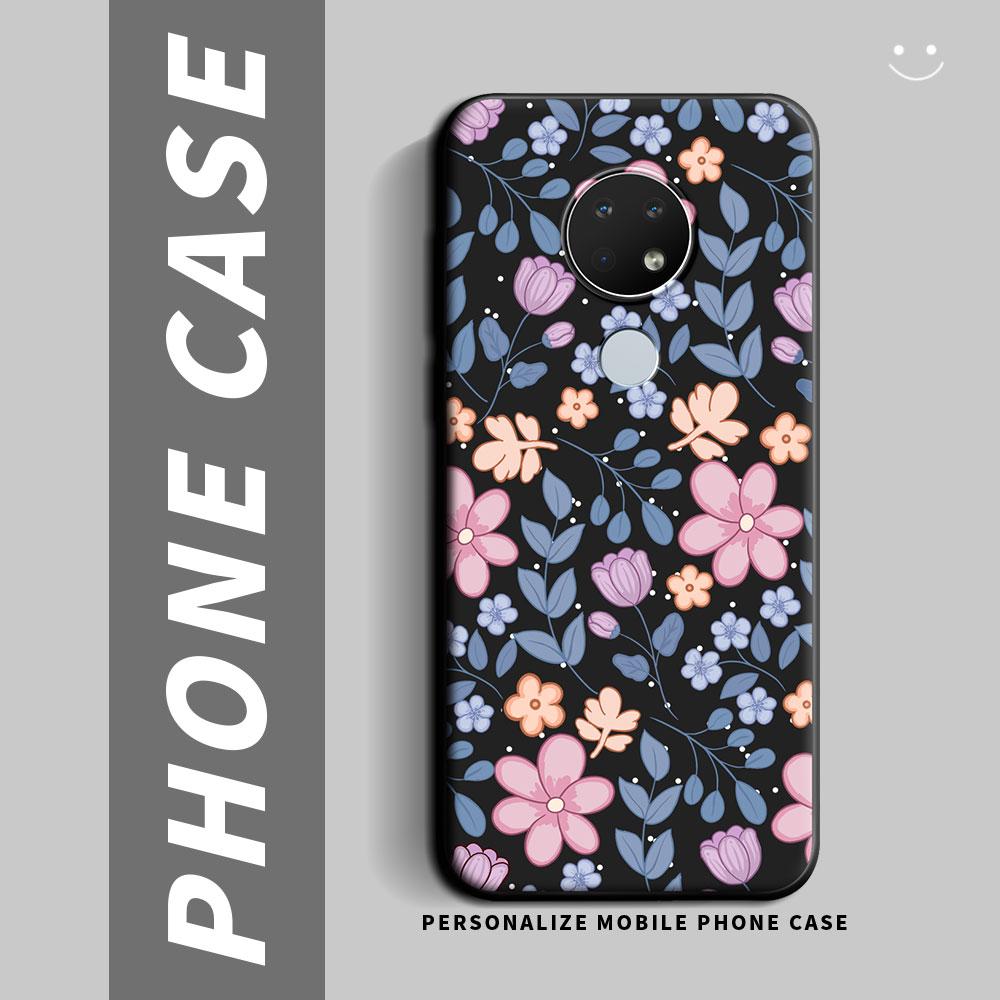 For Nokia 7.2 6.3 6.2 5.4 5.3 5.4 Case Cartoon Cute Flower Shockproof Silicone Soft Phone Case For Nokia 3.4 2.4 1.4 Back Cover