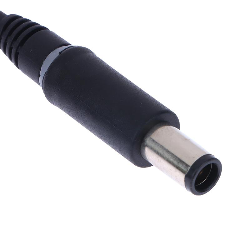 Подходит для адаптера зарядного устройства ноутбука Dell HP, черный штырь 7,4 X 5,0 мм со светодиодной подсветкой, 1,8 м, медный штекер постоянного тока, соединительный шнур, кабель