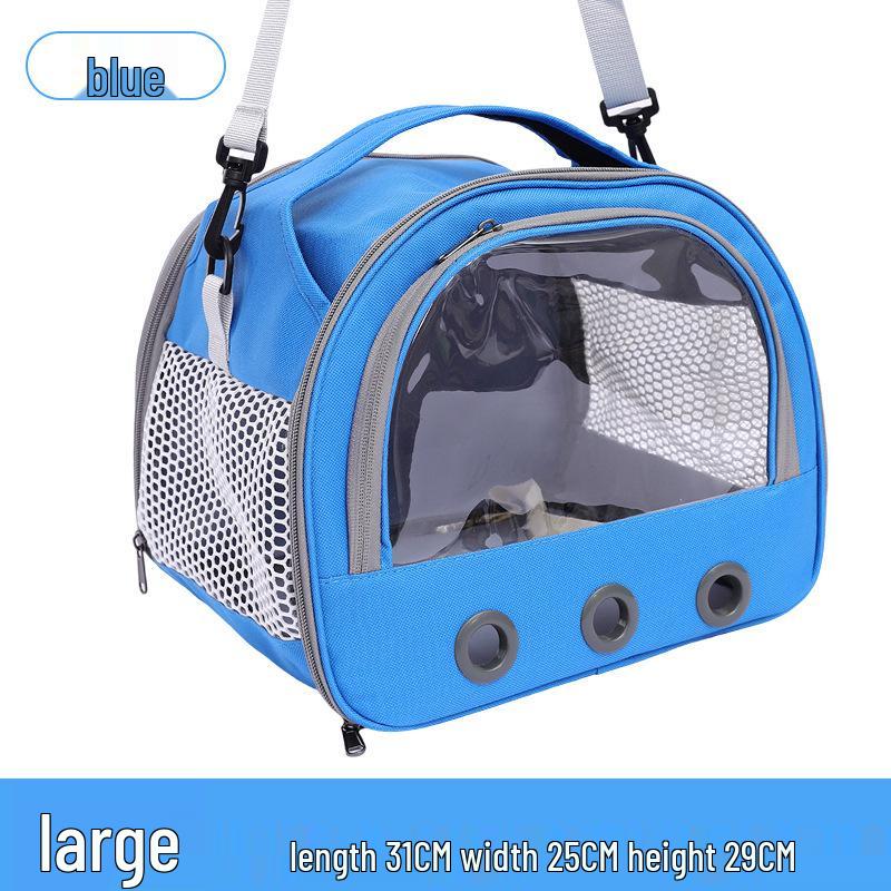 Compact and Breathable Foldable Hamster Carrier Handbag for Small Pets