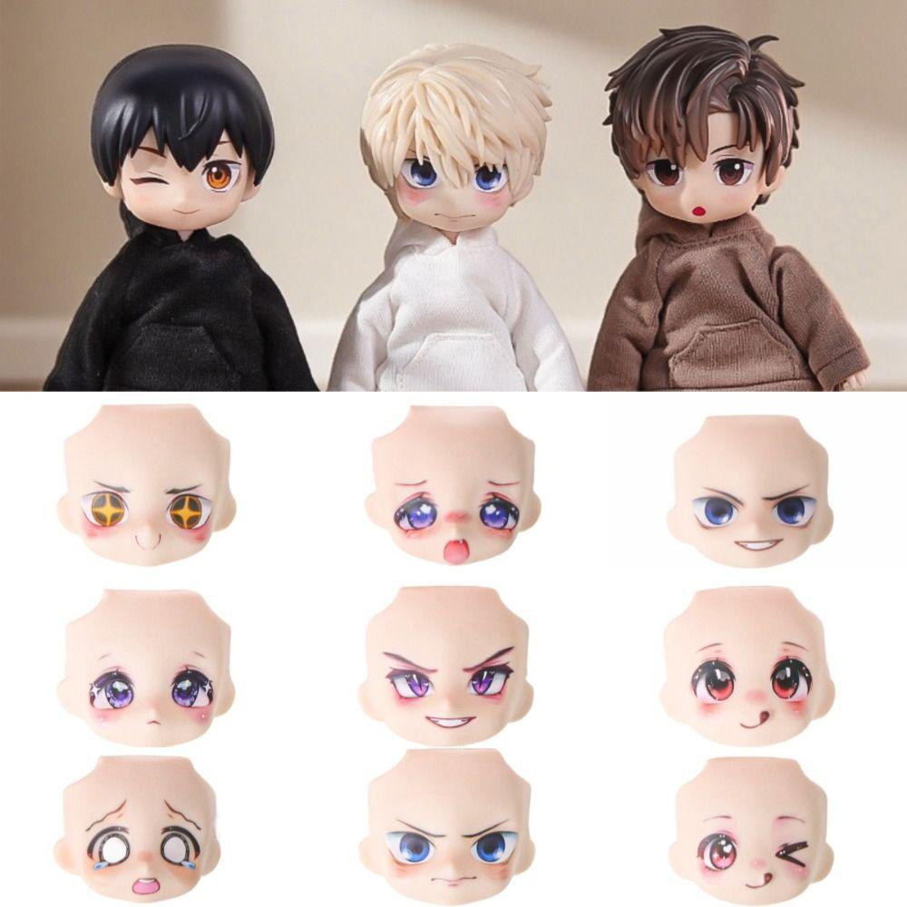Baby Face Expression 1/12 BJD Doll Face Replaceable Head Shell GSC Head DIY Accessories