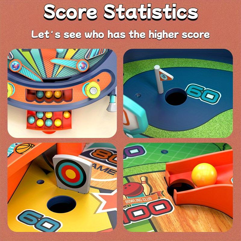 Multi Game Motion Marble Desktop Game, Colorful, Attracting Youngsters' Attention, a Competition Against Multiple People for Higher Points