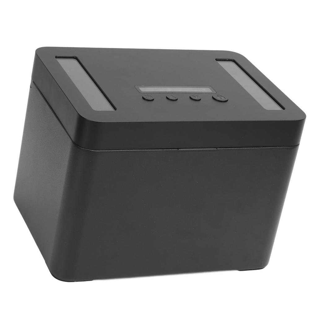 Ящик для хранения телефона с замком и таймером из алюминиевого сплава для изучения управления временем M черный