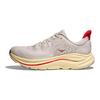 HOKA One One CLIFTON 10 Беговые кроссовки Женские Лаймово-серые/Огненно-красные Кроссовки 1162031-SCCC