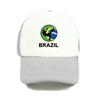 Men Women Football Brazil Team Snapback Cap 2018 Brazil Fan Soccer Sports Cap Yellow Green Brazil National Parrot Flag Hat YY456