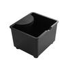 Knock Box Espresso Knock Box for Home Use, 1L Espresso Machine Accessory, Coffee Grounds Bucket with Removable Non-Slip Base, Black