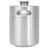 2L Beer Keg Mini Stainless Steel Beer Barrel with Spiral Lid for Home Brewing Accessory